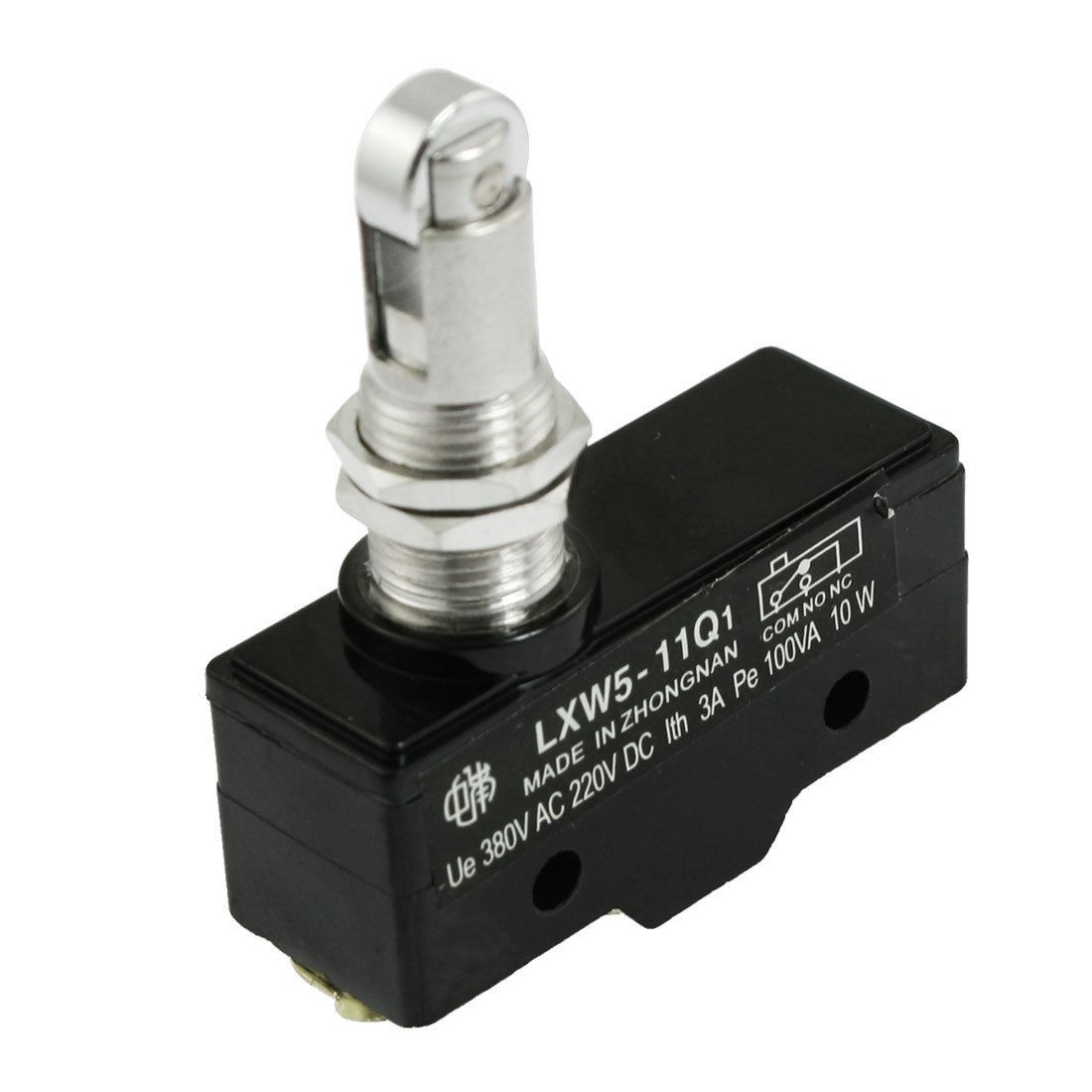 SPDT NO NC Panel Mount Top Roller Plunger Actuator AC DC Limit Micro Switch