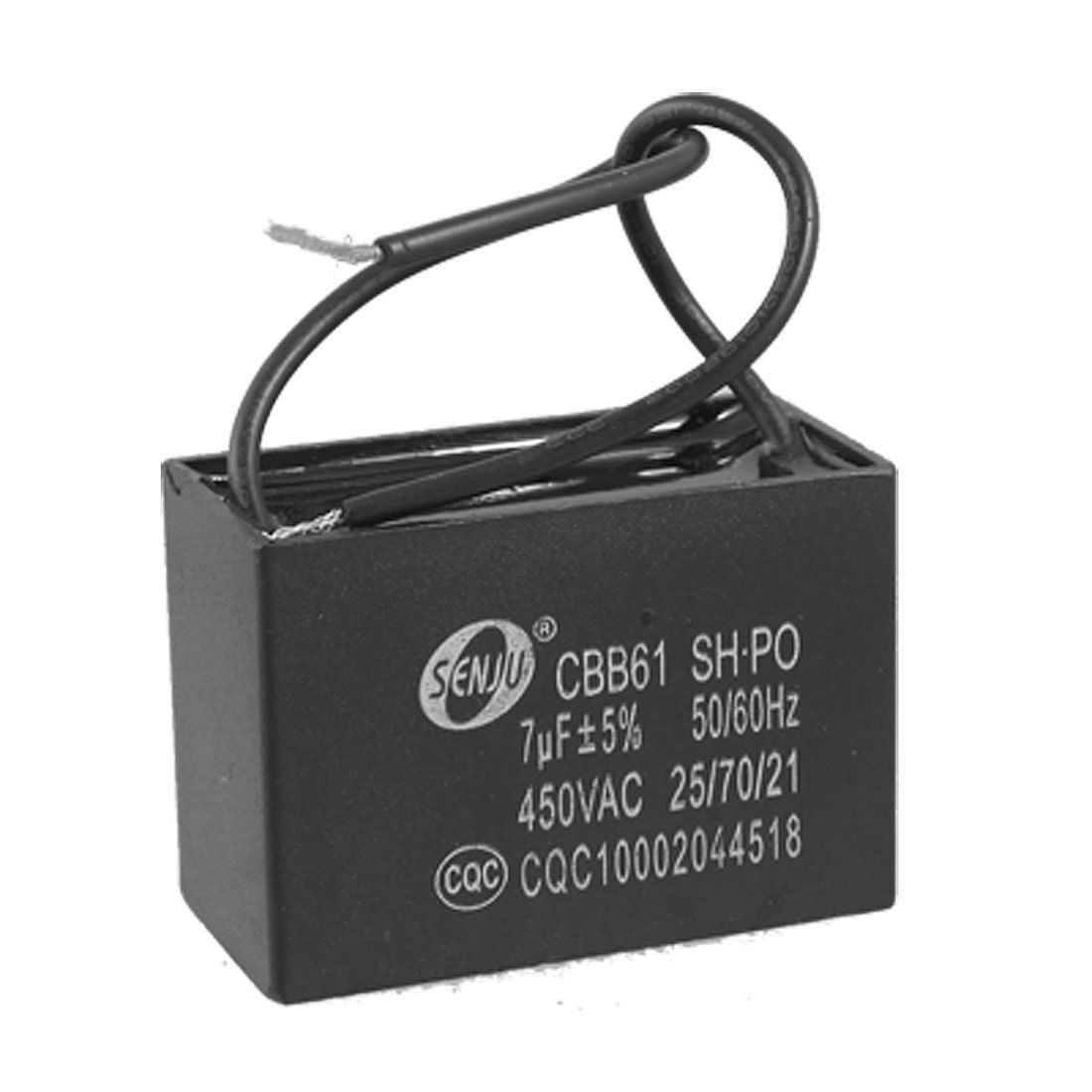 AC 450V 7uF Metalized Polypropylene Film Motor Run Capacitor