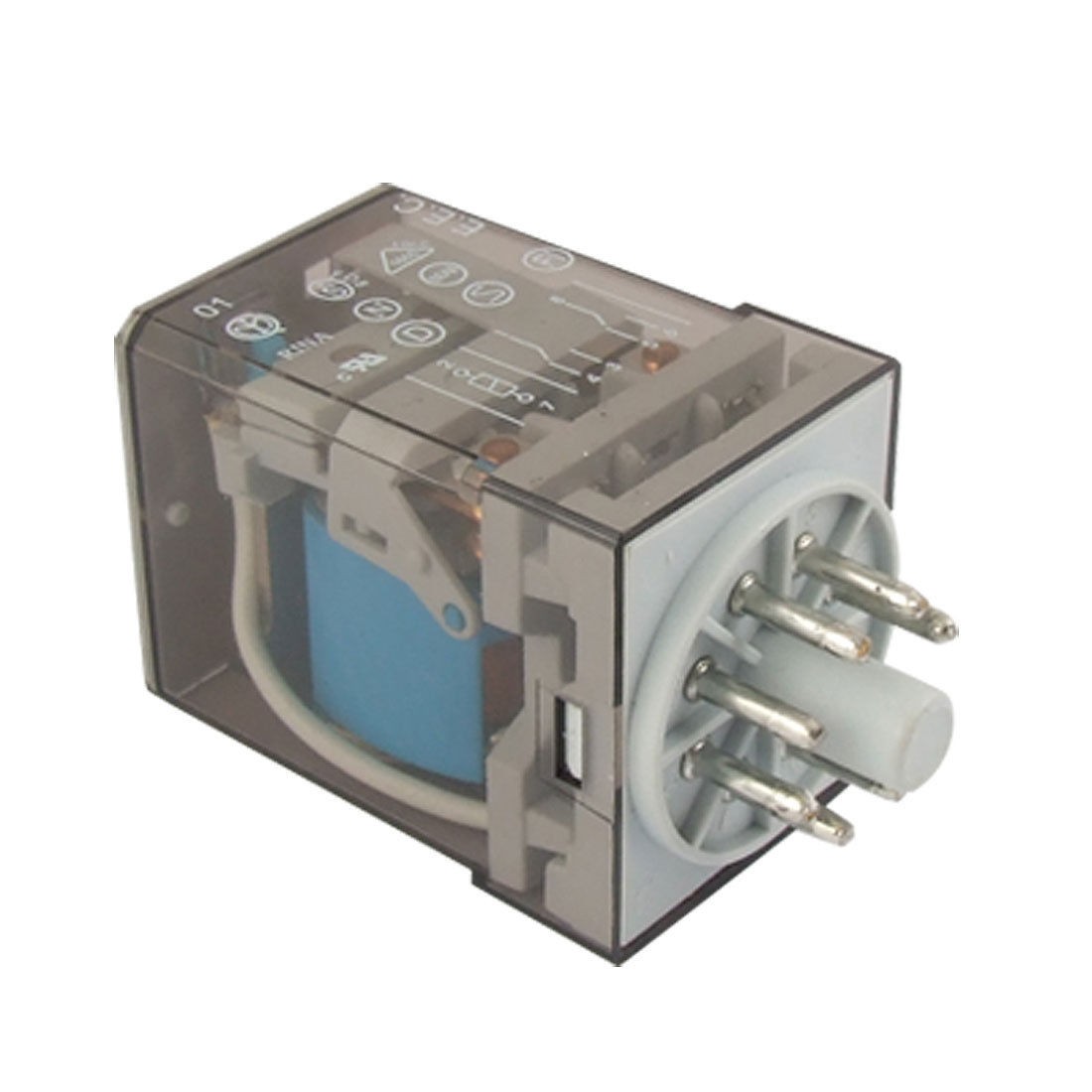 DC 12V Coil 10A 250V AC 8 Pin General Purpose Relay 60.12 DPDT 2 NO-NC