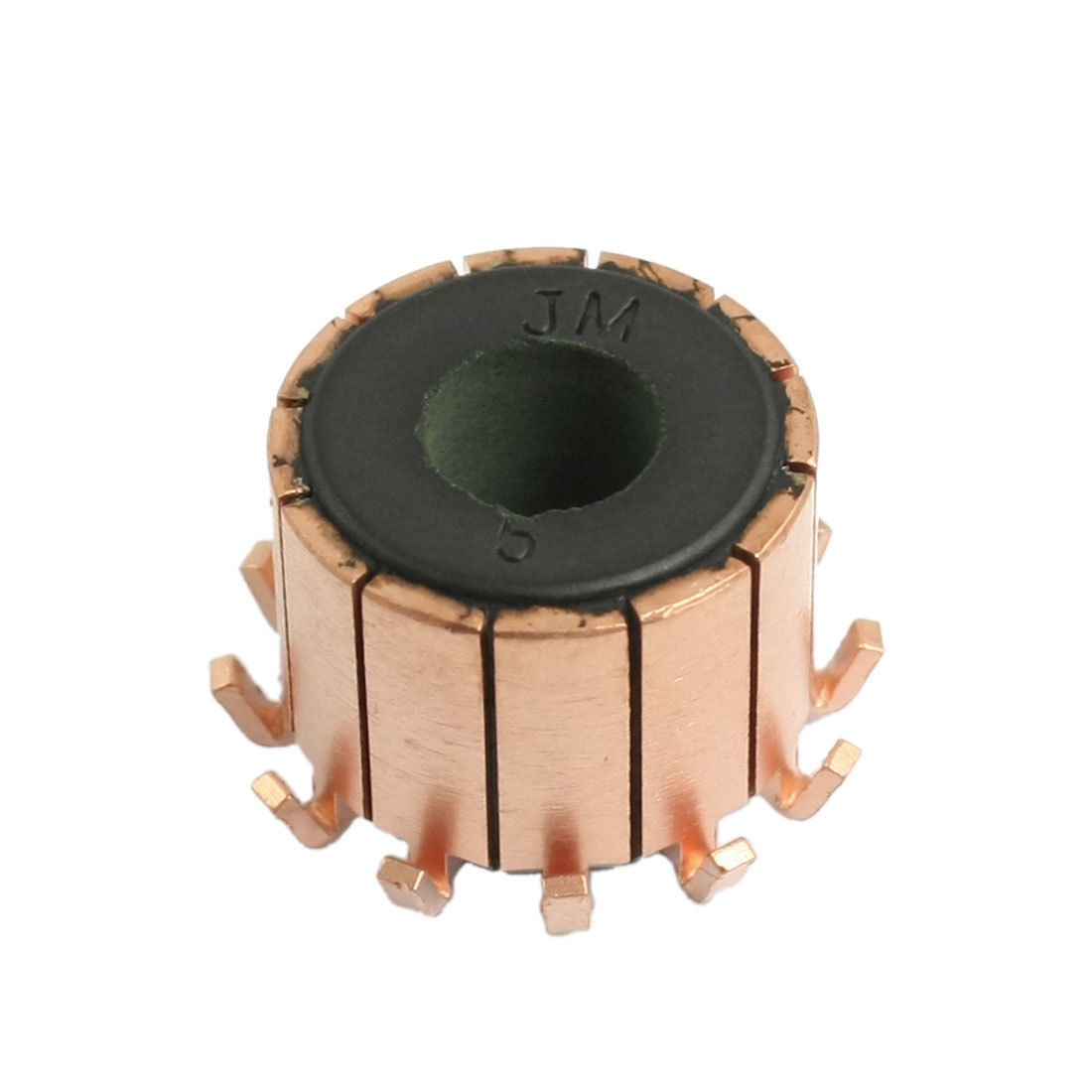 15.5mm Height 18.9mm OD 12 Tooth Copper Shell Electric Motor Commutator