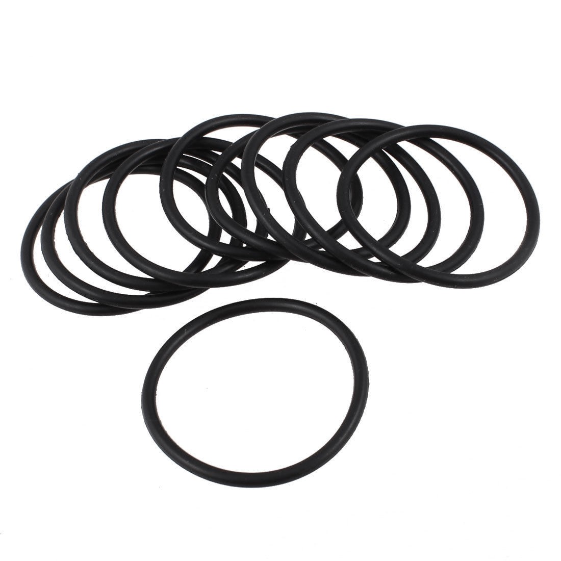 10 Pcs Oil Seal O Rings Black Nitrile Rubber 37mm OD 2.5mm Thickness