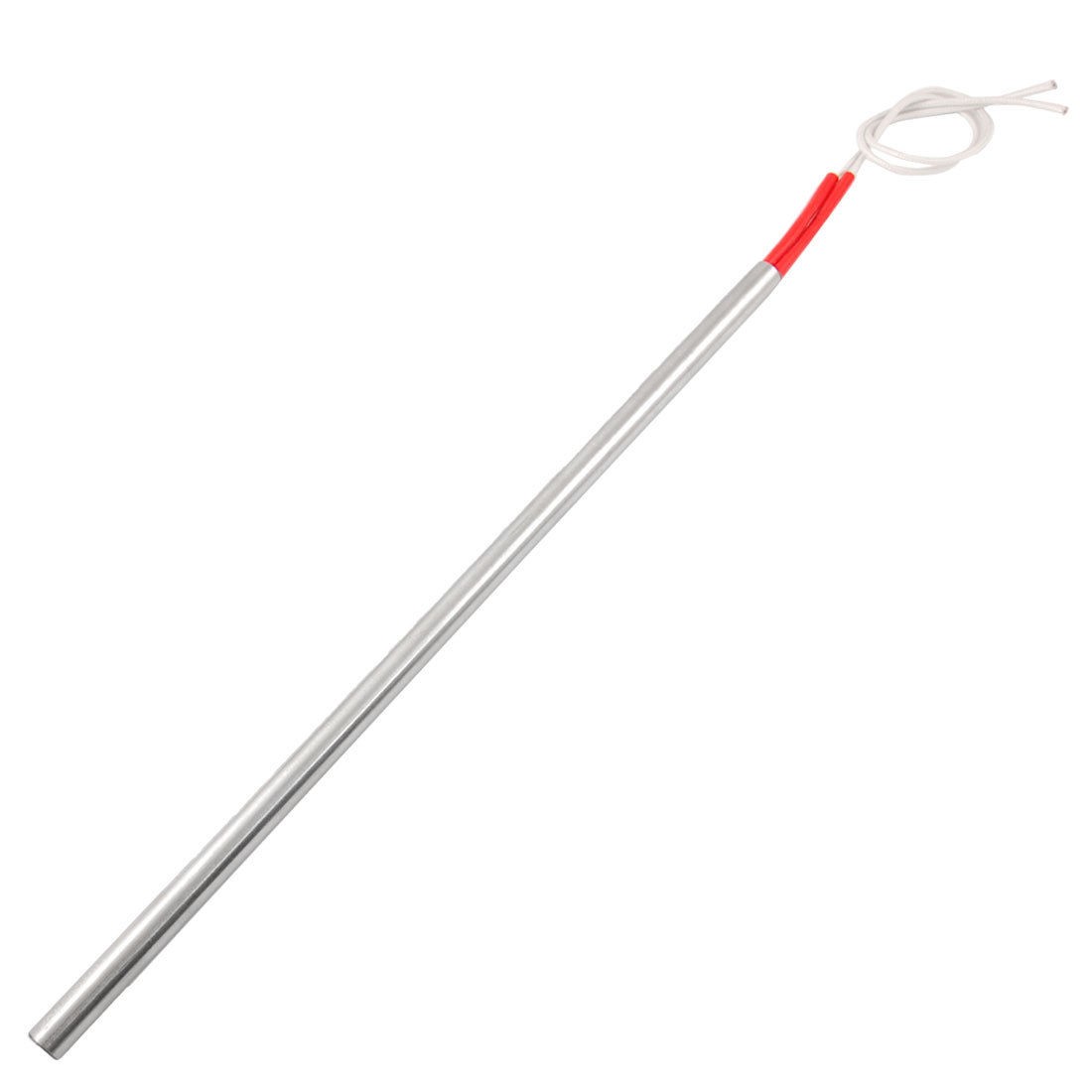 White Wired 10mm x 300mm Stainless Steel Tube Cartridge Heater AC 110V 600W