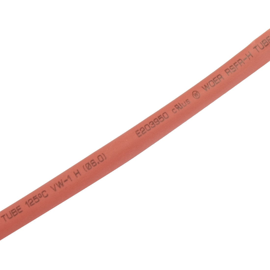 2m 6.6ft 6mm 15/64" Dia. Heat Shrink Tubing Tube Red