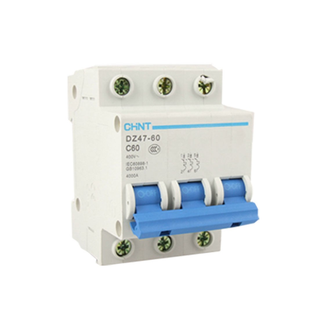 4000A Breaking Capacity 3 Pole Mini Circuit Breaker 60A