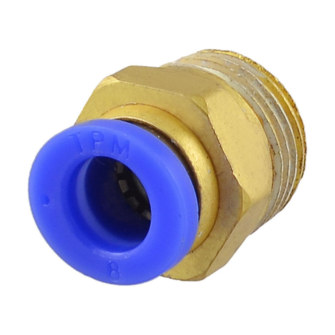 3 8" PT Male Thread to 8mm Tube Push in Connect Straight Quick Fittings