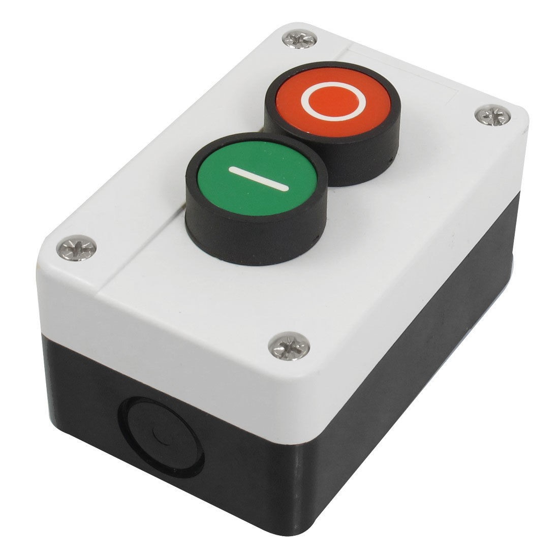 AC 600V 10A Momentary Red Green Sign NO NC Push Button Switch Station