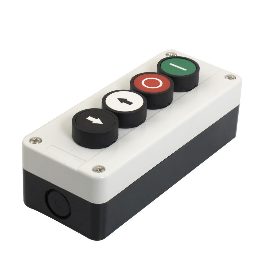 Momentary NC Red NO Black White Green Sign Ignition Push Button Switch Station