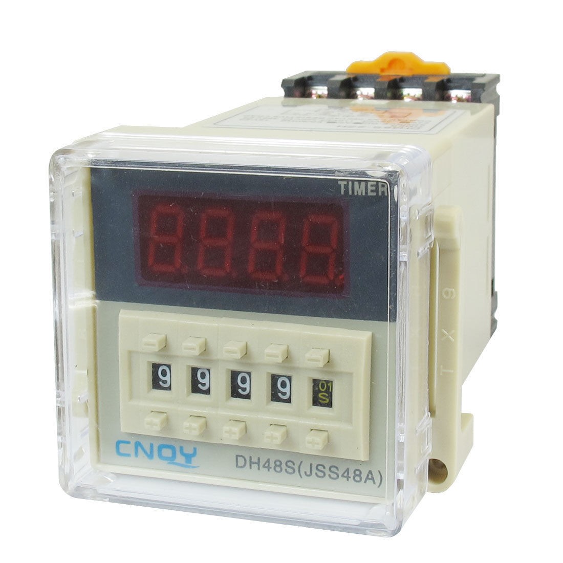 DH48S-2ZH Power on Time Delay Relay 8-Pin DPDT 0.01S-9999H AC/DC24V w Socket