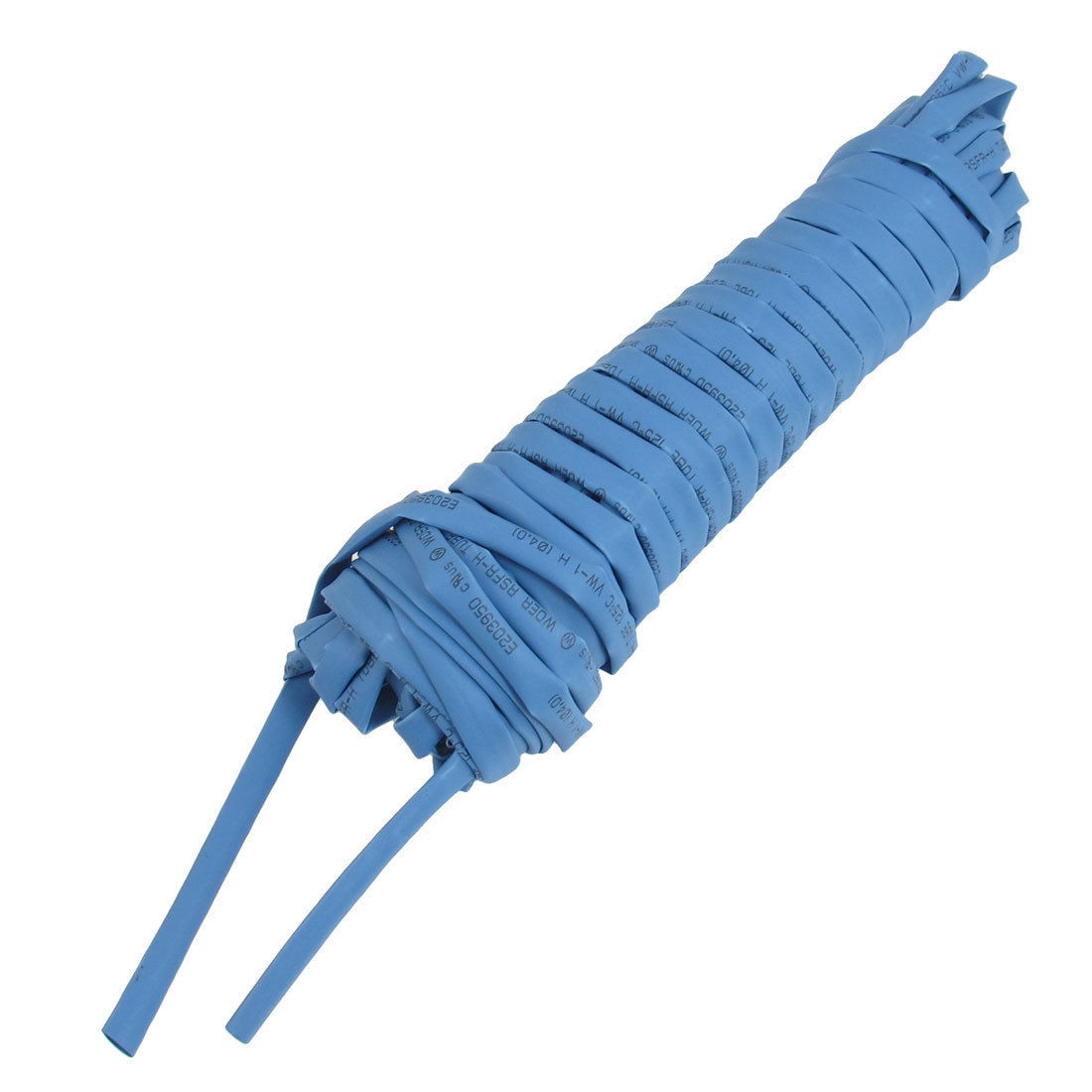 Ratio 2:1 4mm Dia Blue Polyolefin Heat Shrinkable Tube 10M Long