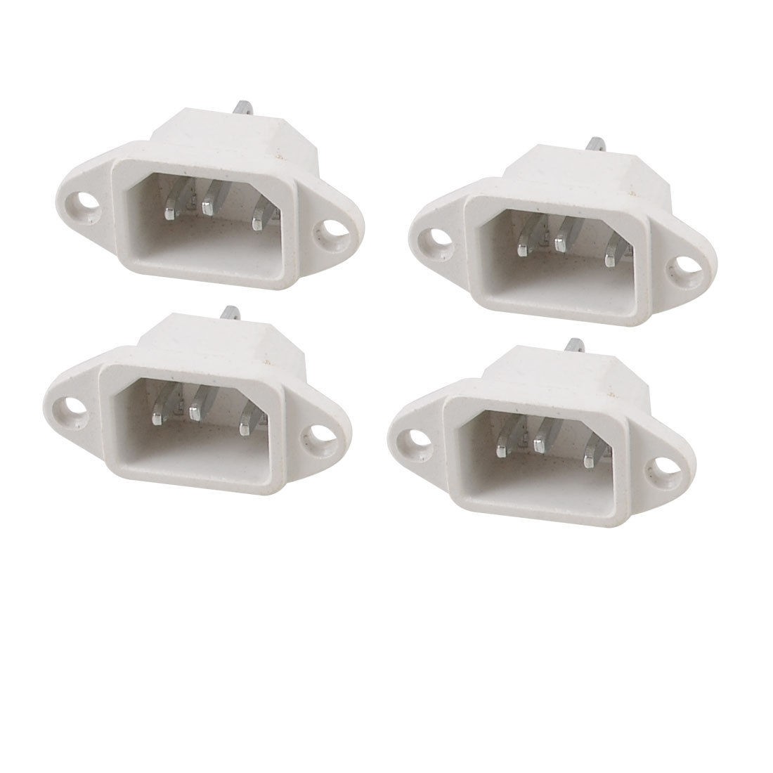 Electric Cooker C14 3 Pin Plug Supply Power Adapter AC 10A 250V 4 Pcs