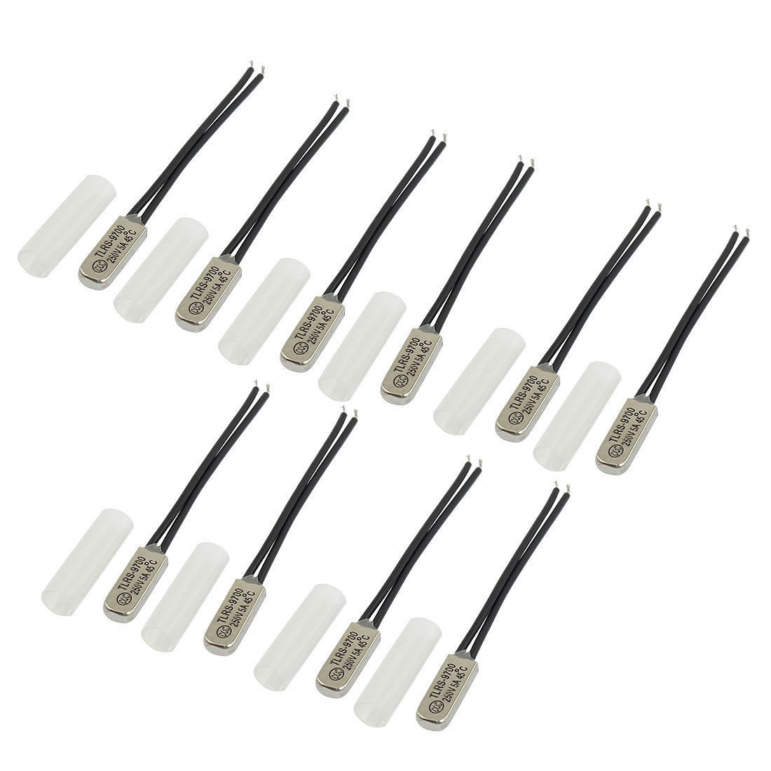 10 Pcs TLRS-9700 45C NC Temperature Control Switch Thermostat Bimetal Disc