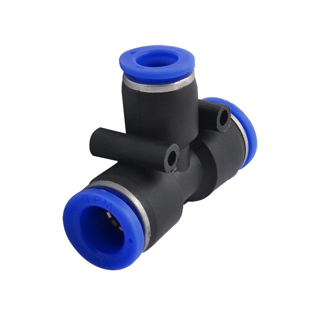 Air Pneumatic Tee Adapters 8mm to 6mm One Touch Fittings Connector Black Blue