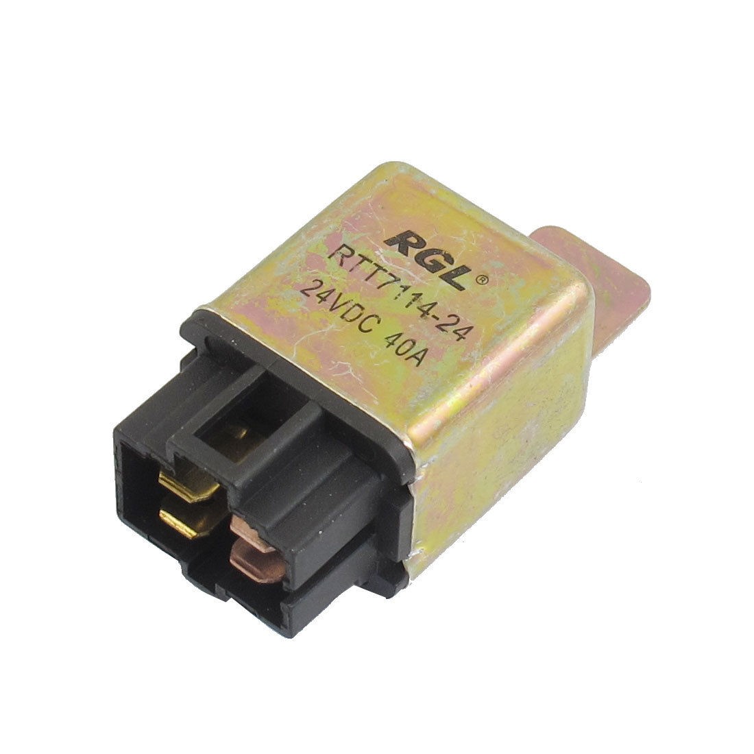 DC24V 40A NO 4 Pins 6mm Mounting Hole 4 Pins Socket Automotive Truck Car Relay