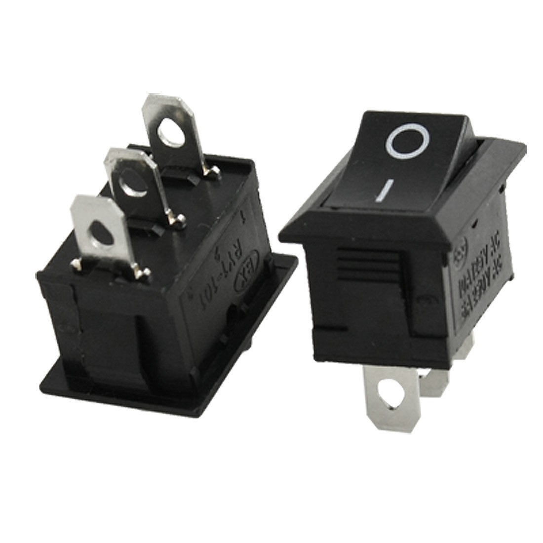 4pcsx AC 6A/250V 10A/125V 3 Pin ON-ON 2 Position SPDT Snap in Boat Rocker Switch
