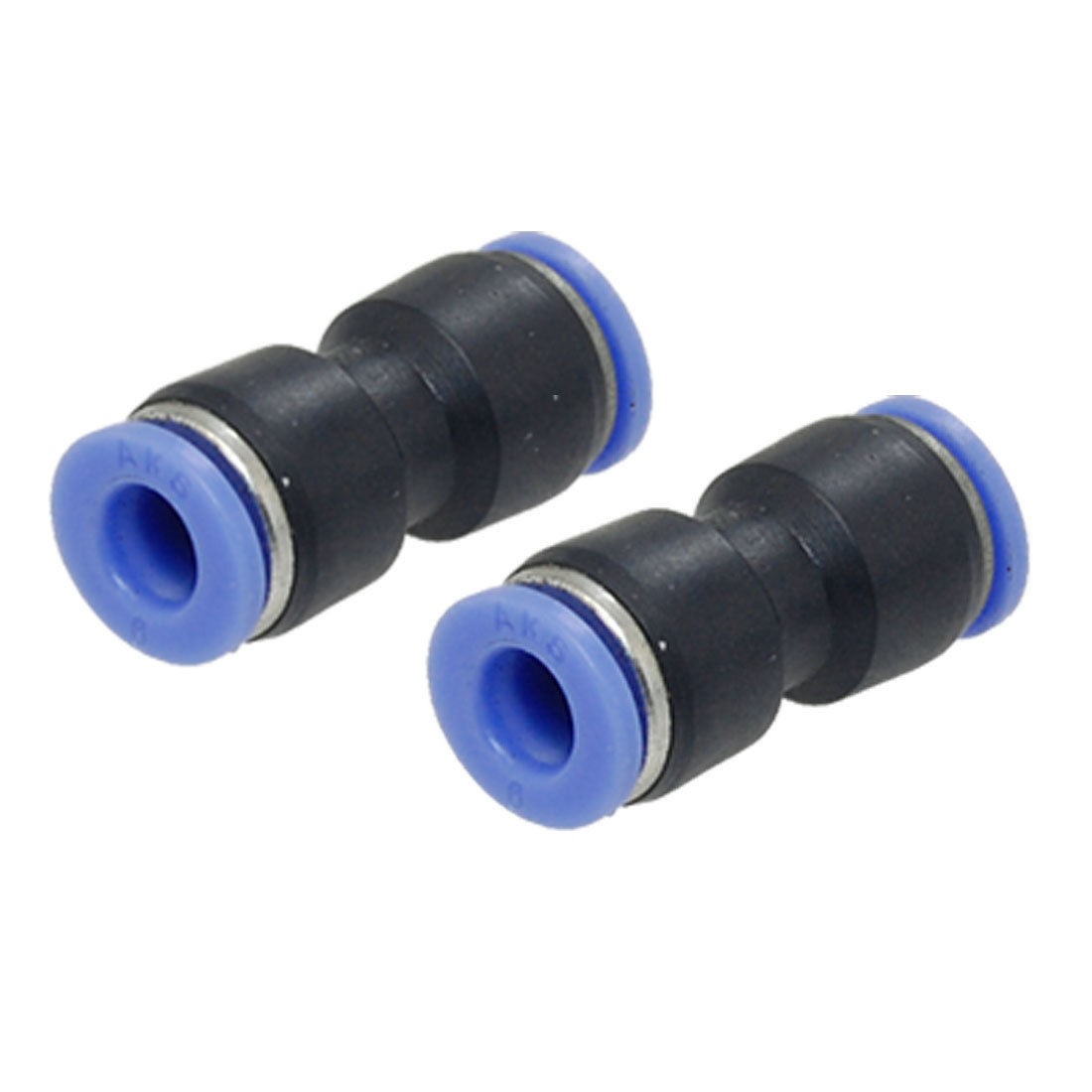 2 PCS 6 to 6mm Push In Straight Reducer Round Fittings
