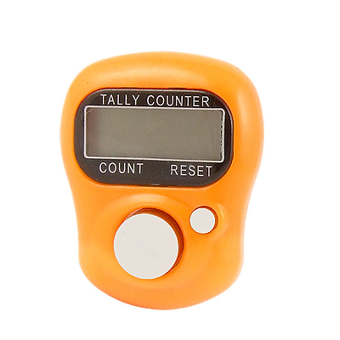Plastic Band Orange Electronic LCD Finger Tally Counter