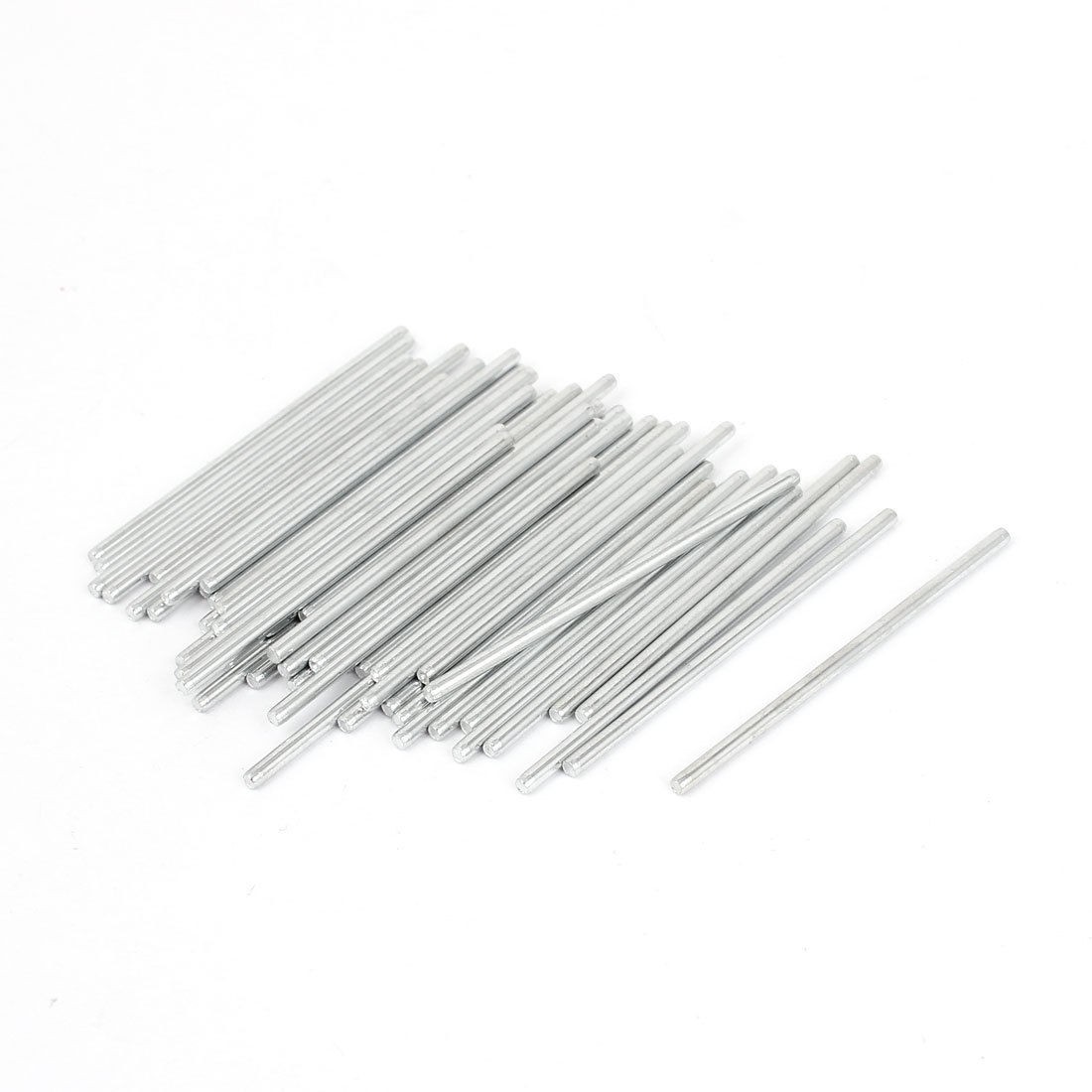 50pcs DIY RC Car Toy Model 2x50mm Straight Metal Round Shaft Rod Bars