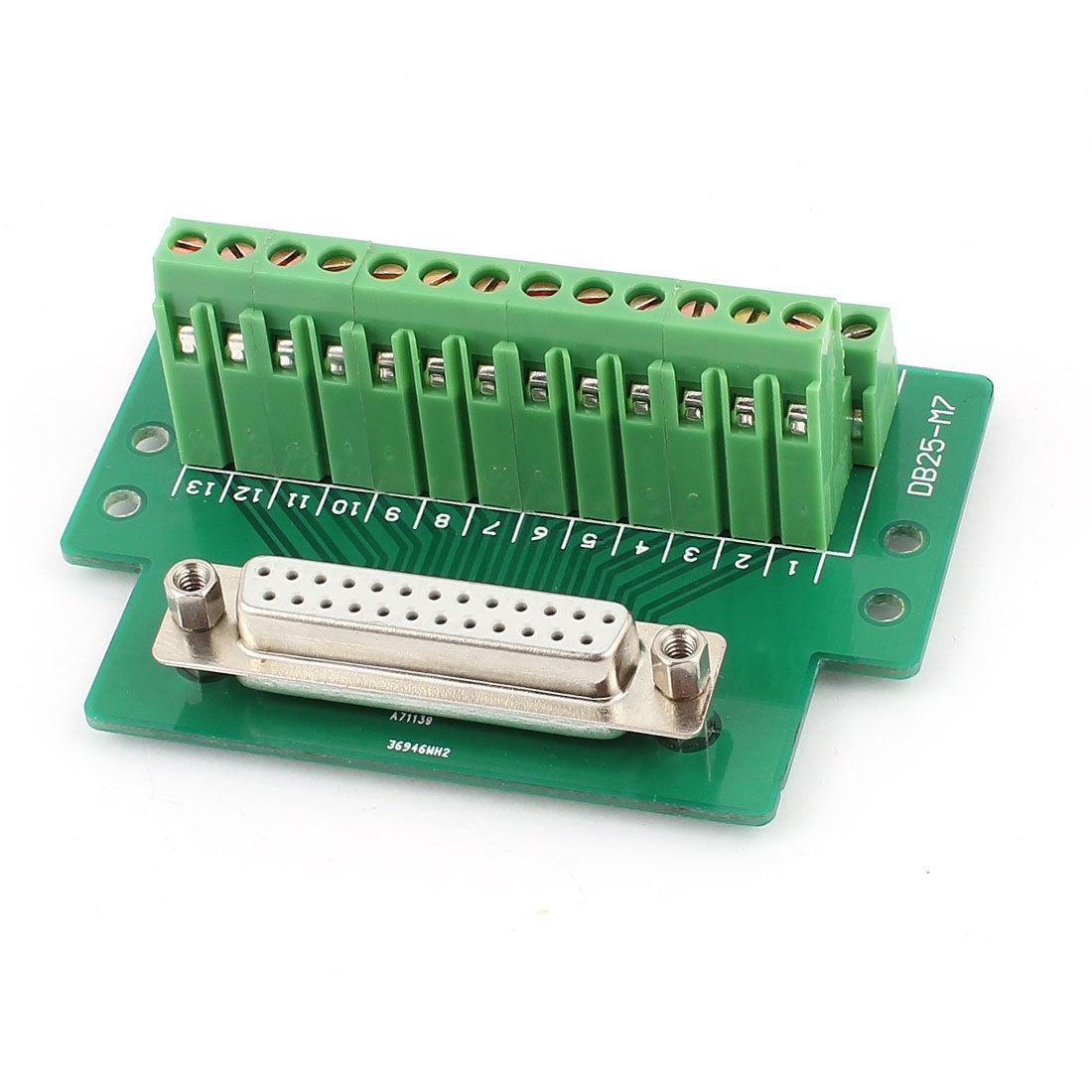 DB25 25pin Female Adapter Connector RS232 Serial to Terminal Signals Module