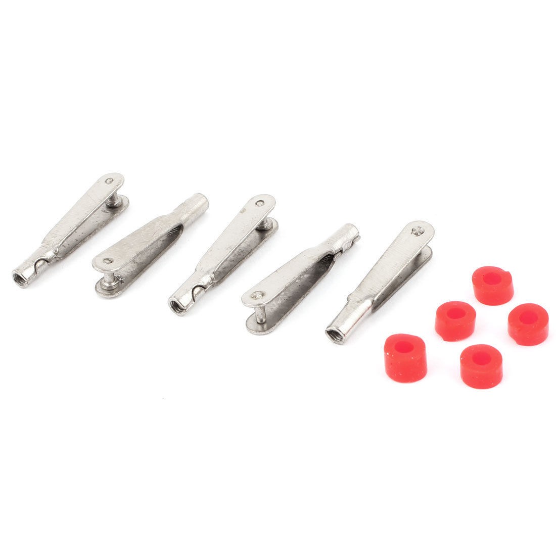 5 Pcs Threaded Metal Clevis 2x25mm M2 for RC Model Airplane