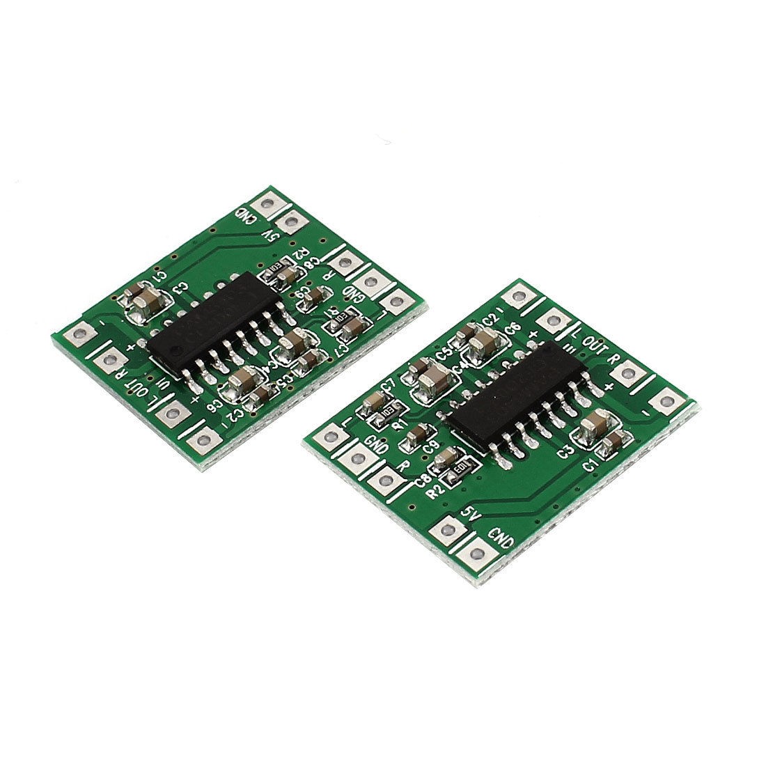 2 Pcs 5V Super Mini PAM8403 Class Digital USB Power Amplifier Control PCB Board