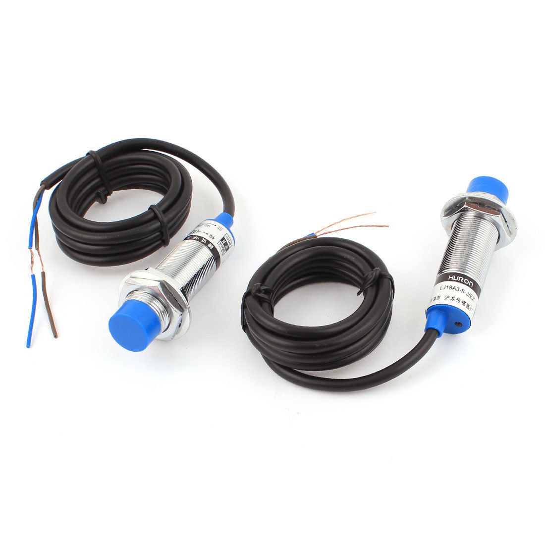 2pcs LJ18A3 8 J EZ AC 90 250V 300mA 8mm 2 Wire Inductive Proximity Sensor Switch