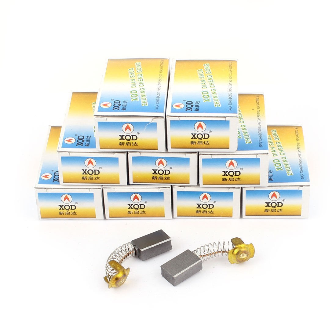 20 Pcs Spring Type Electric Drill Motor Power Tool Carbon Brushes 17mmx11mmx7mm