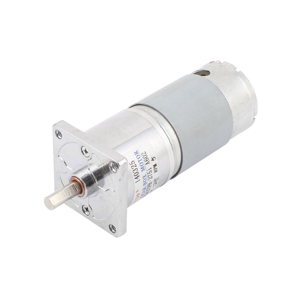 DC 12V 5rpm Rotate Speed Flange Mount Electric Geared Box Motor