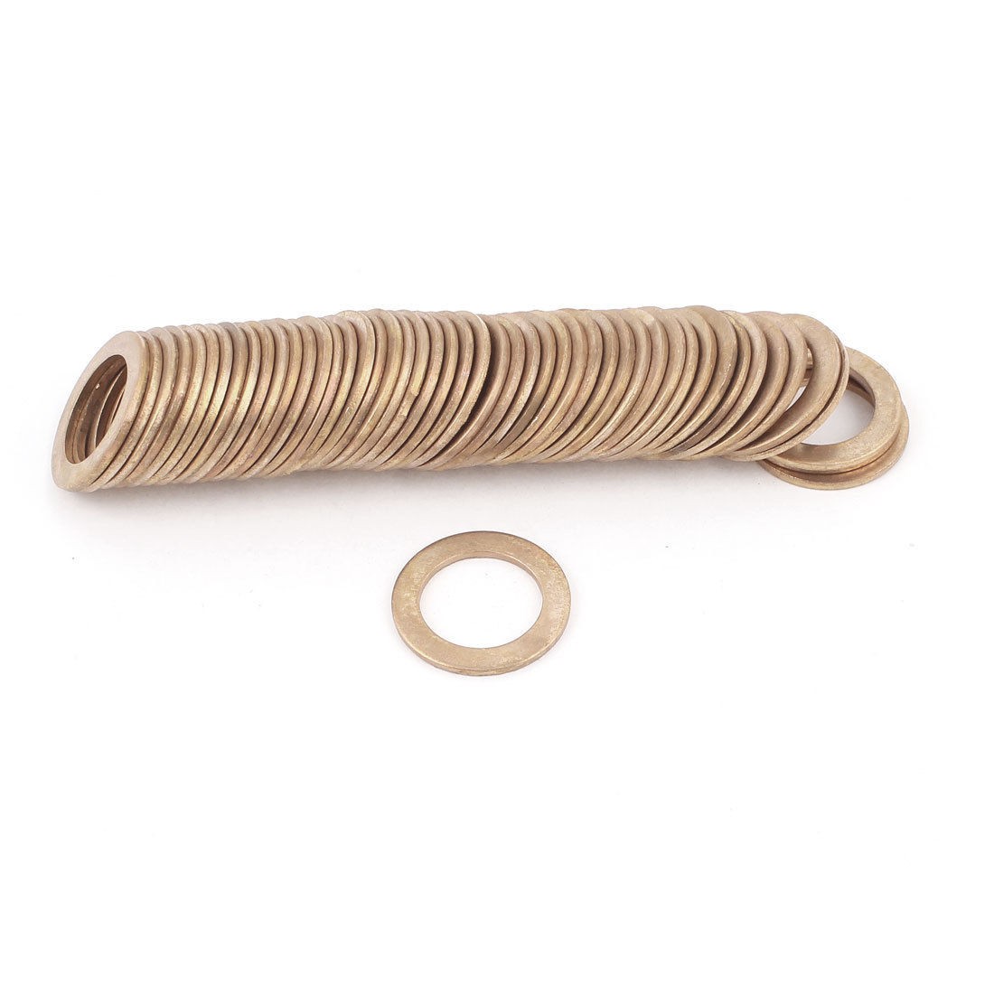 50pcs 24mm Outer Dia Copper Flat Washer Ring Seal Fasteners