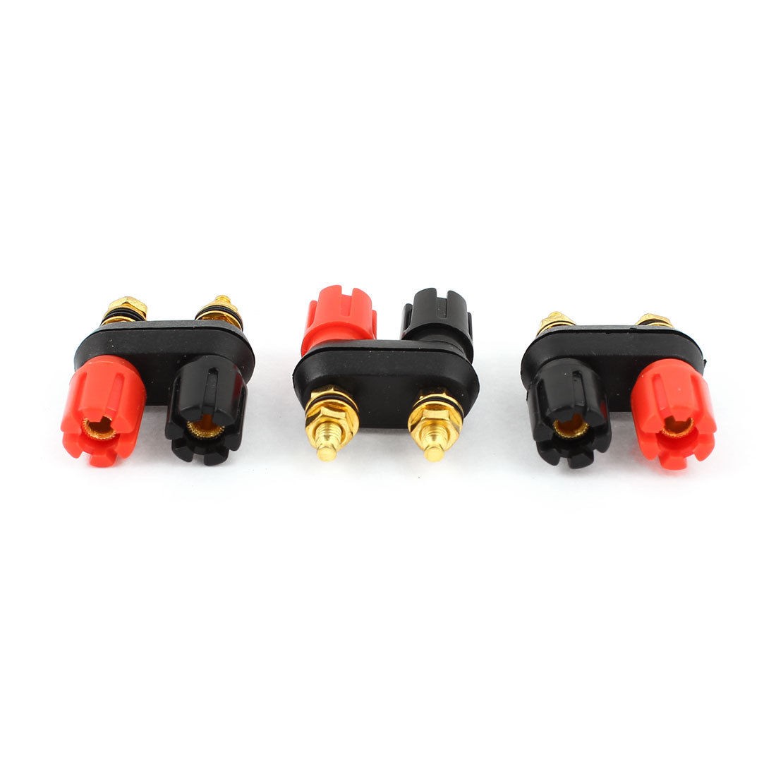 3 Pcs 4mm Thread Dual Banana Plug Jack Socket Speaker Amplifier Binding Post
