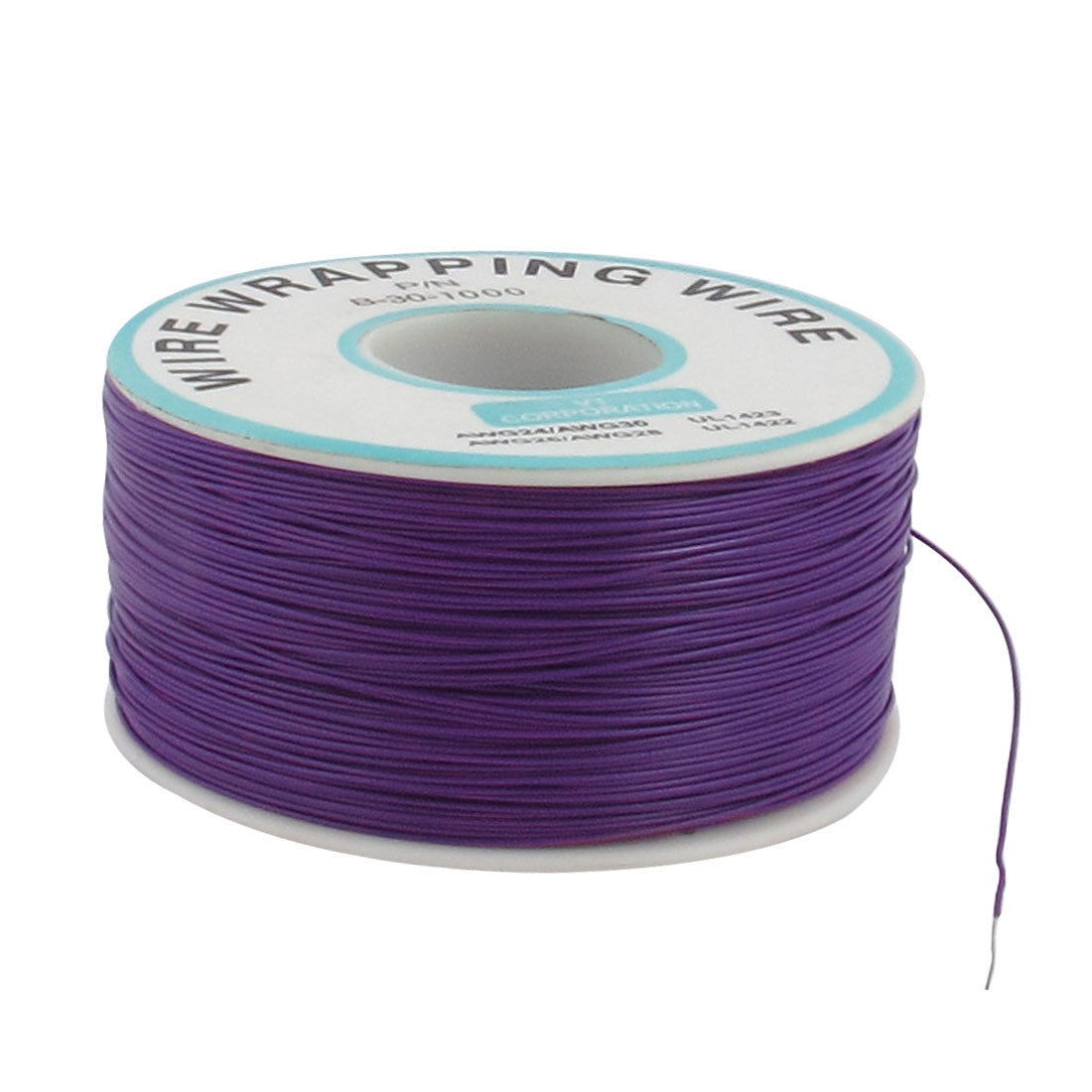 305M Length 0 5mm Dia PCB Solder Blue Flexible Core Wire Wrapping Wrap Reel