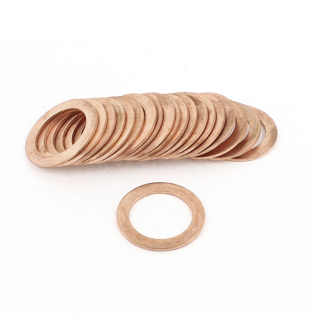 20pcs Flat Ring Copper Washer Gasket 21mmx30mmx1 5mm