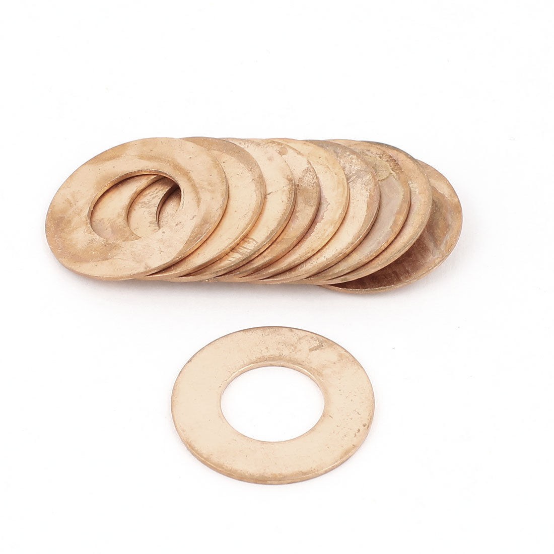 10pcs 12mmx24mmx1mm Copper Flat Washer Ring Line Seal Fastener Fitting