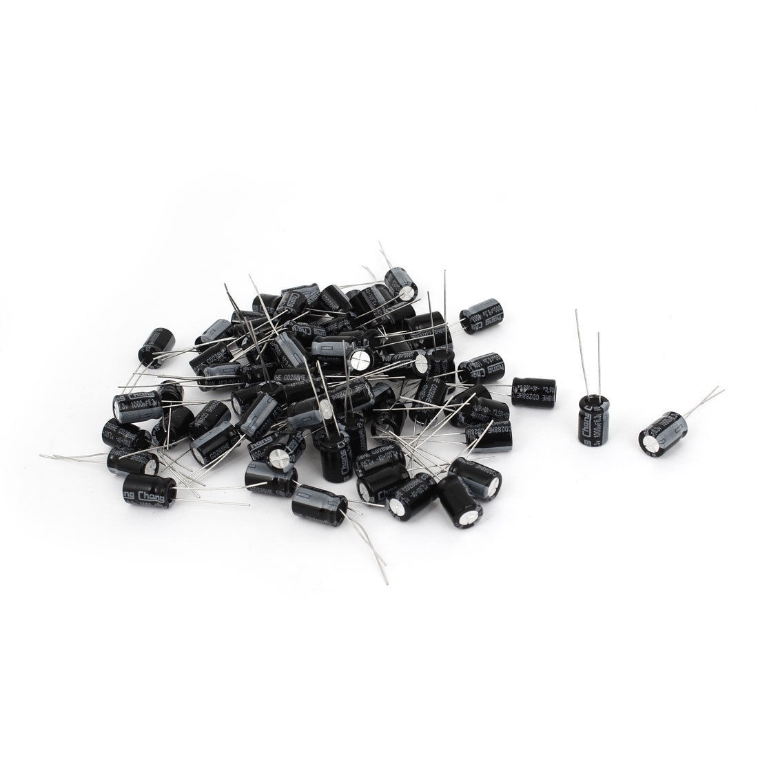120 Pcs 8mm x 12mm 1000uF Dual Lead 6 3V Polarized Radial Electrolytic Capacitor