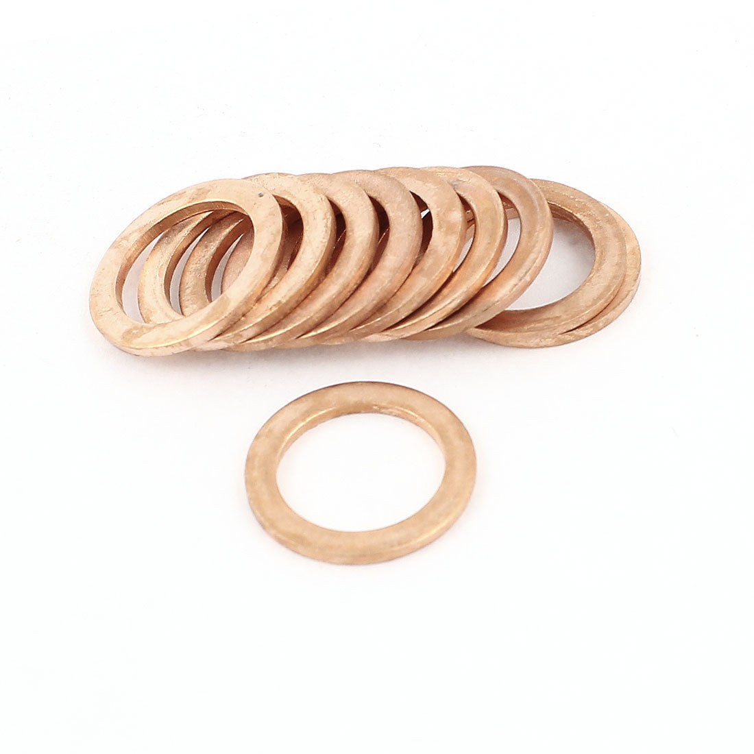 10pcs 14mm Inner Dia 1.5mm Thickness Copper Flat Washer Oil Brake Seal Fitting