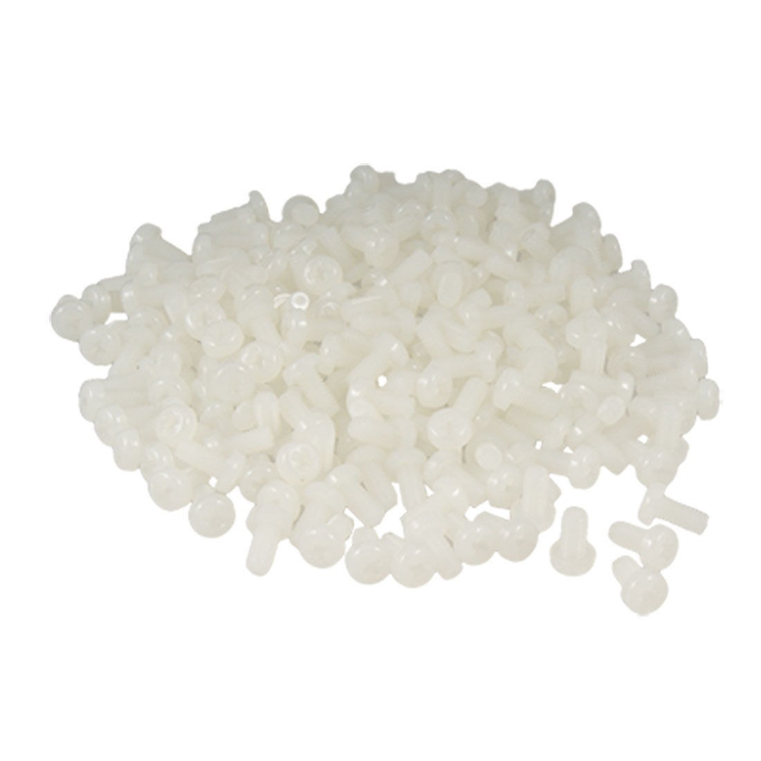 1000 Pcs PC Board Nylon Cross Slotted Screws Fasteners