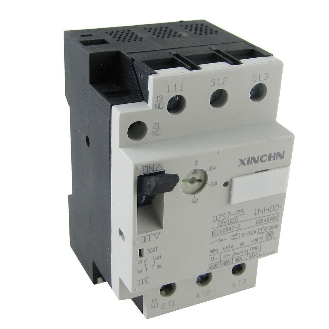 DZS7 25 3VU13 2 3 2A 1NO 1NC Moulded Case Circuit Breaker