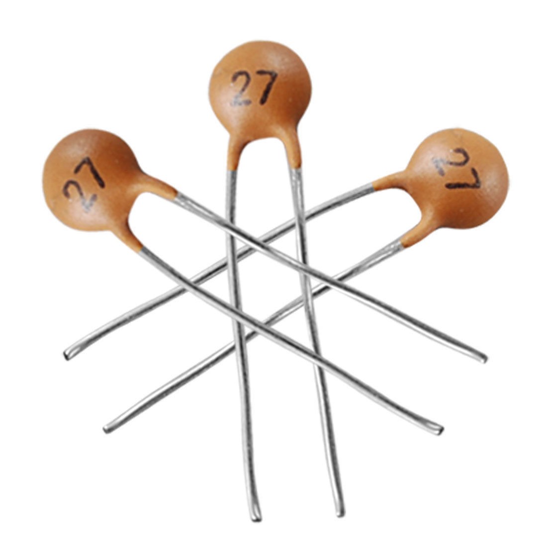 50 x 27pF 50V Low Voltage DIP Ceramic Disc Capacitors