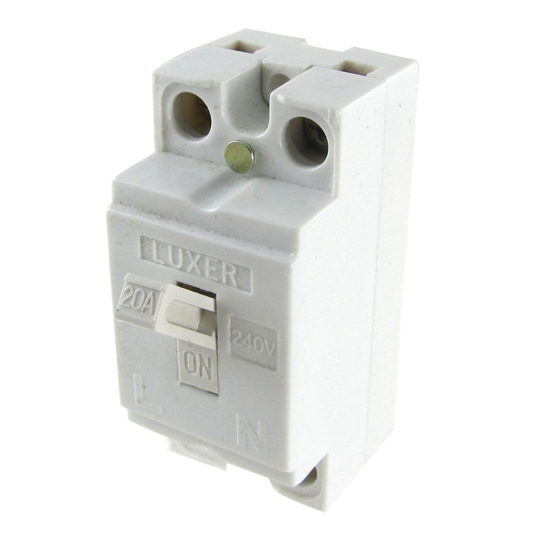 Rectangle Front Mounting 20A AC 240V 2P1E Safety Breaker MCB with Screws