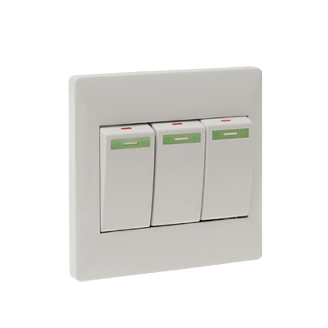 Home Wall Mount Light Switch Plate Cover with 3 Buttons