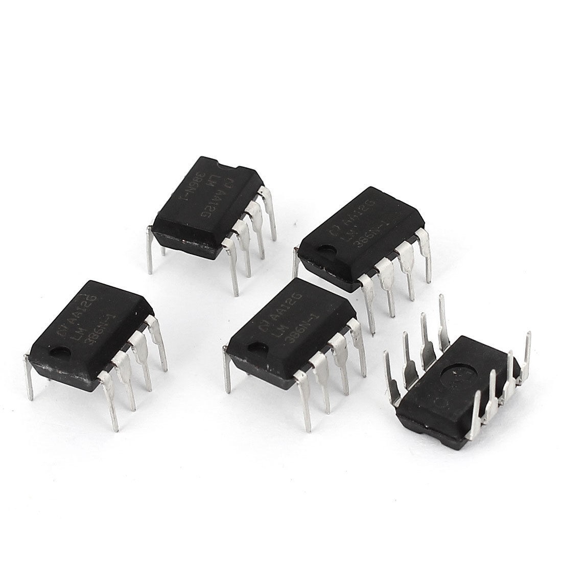 5 Pcs Through Hole Audio Power Amplifier LM386N-1 8 Pins DIP IC