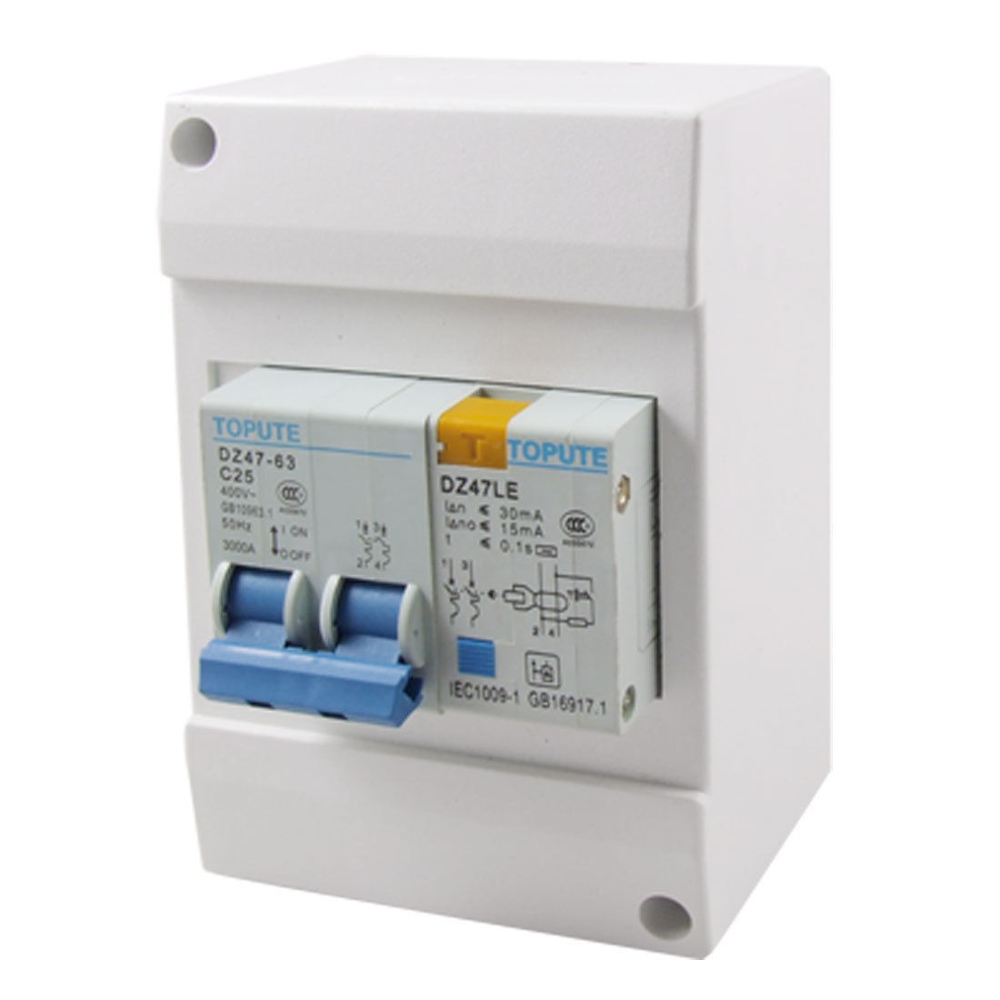 Electric 400V AC 2P 25A Earth Leakage Circuit Breaker ELCB