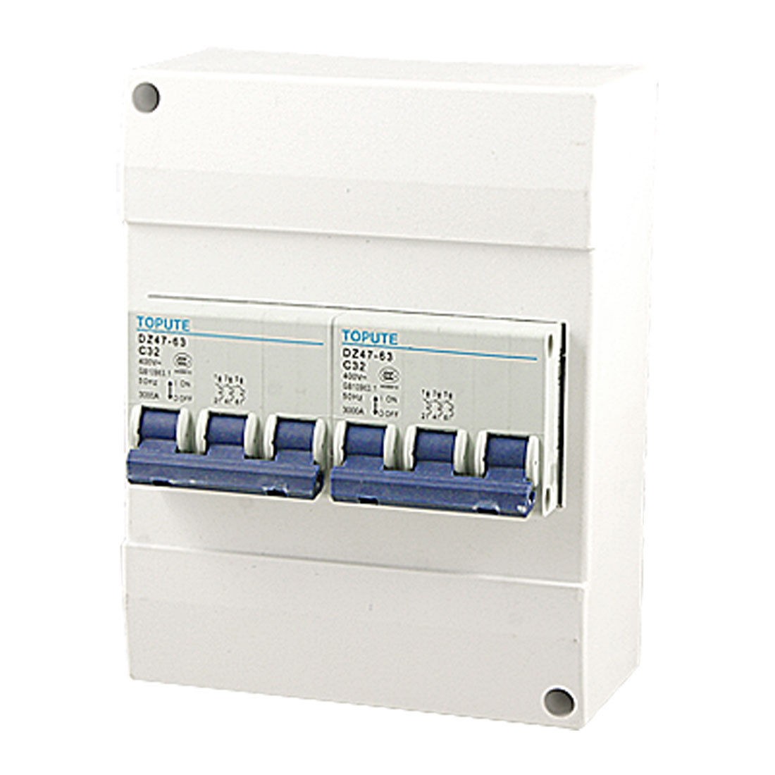 AC 400V 32A Rated Current Plastic Housing 3P+3P Miniature Circuit Breaker