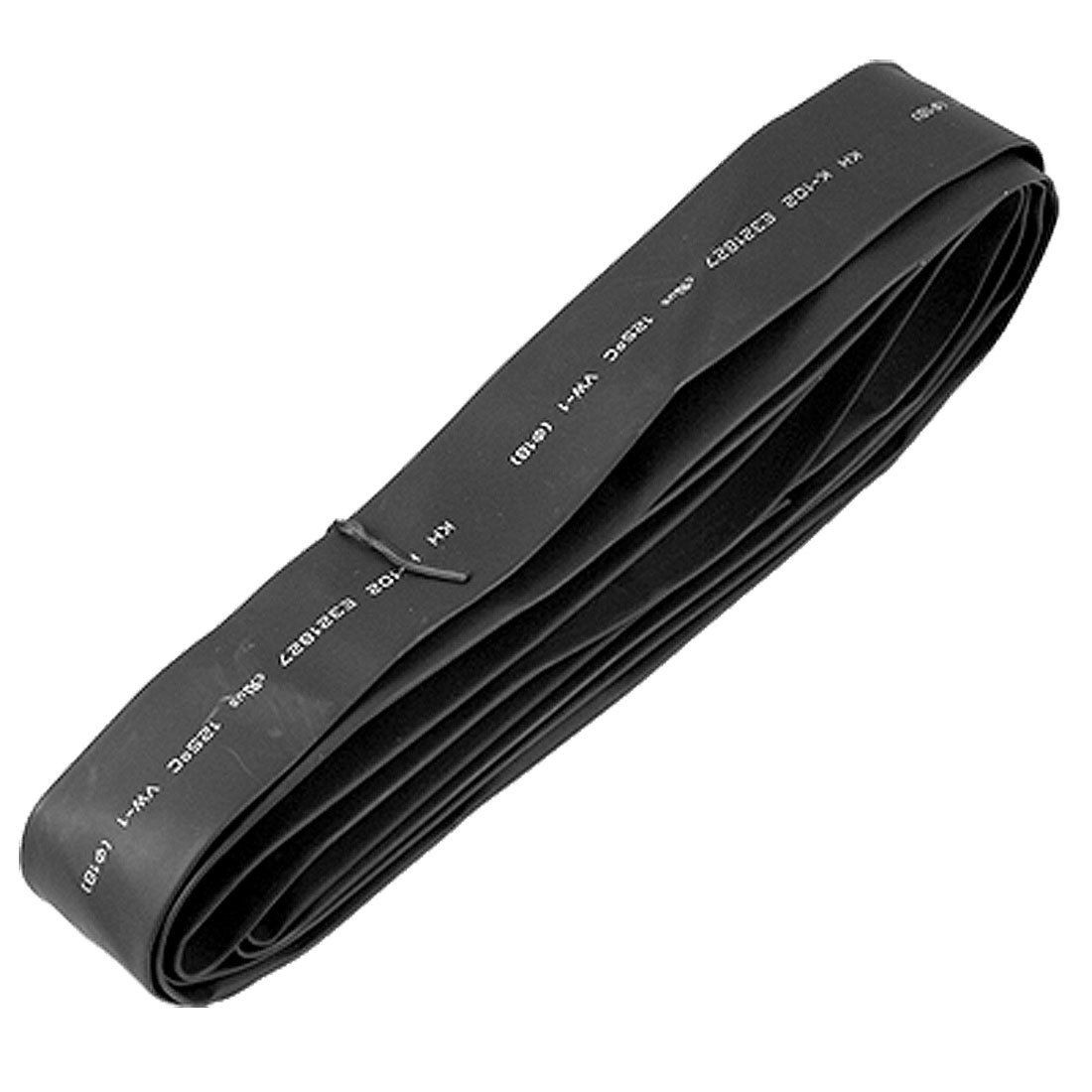 9.8ft 18mm 23/32"Dia. Heat Shrinkable Tube Shrink Tubing Black