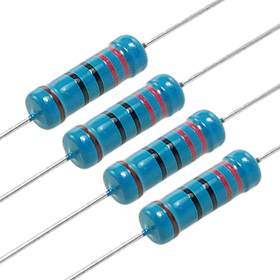 Axial Lead Metal Film Resistor 220 Ohm 2W 1% 200 Pcs