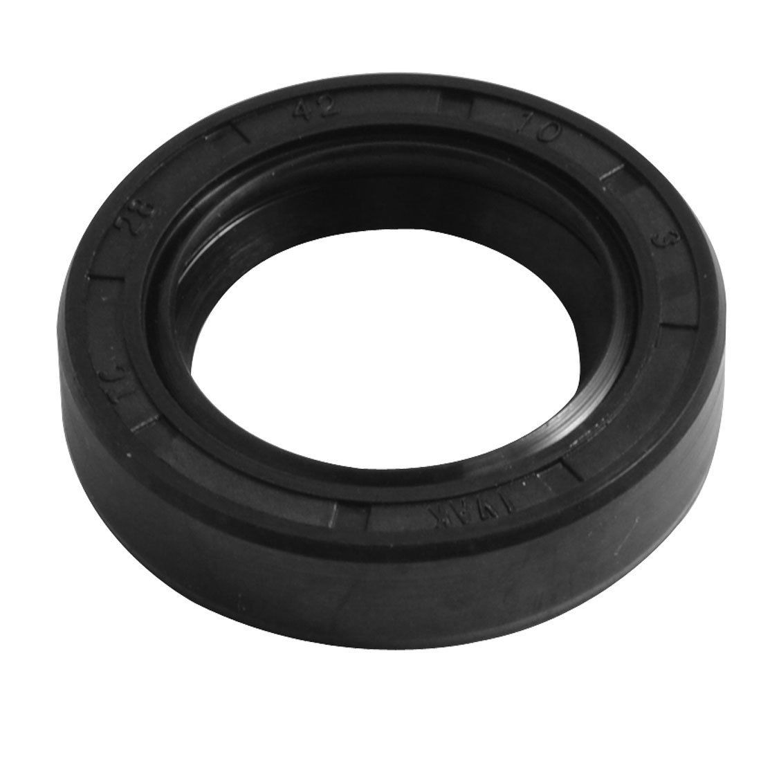 28mm x 42mm x 10mm Metric Double Lipped Rotary Shaft Oil Seal TC