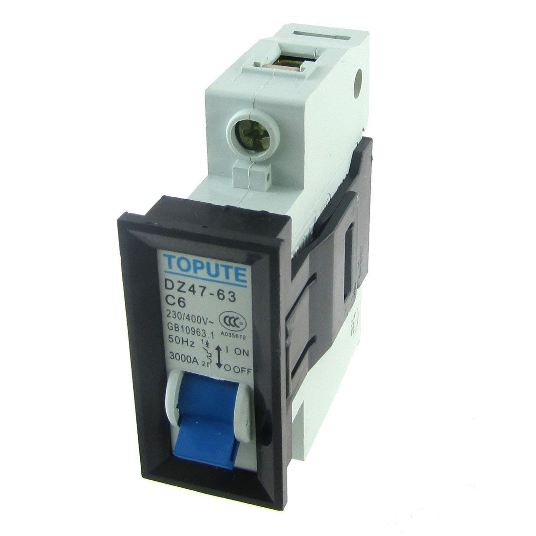 AC 230V 400V 6A 1P MCB Miniature Circuit Breaker DZ47-63 C6