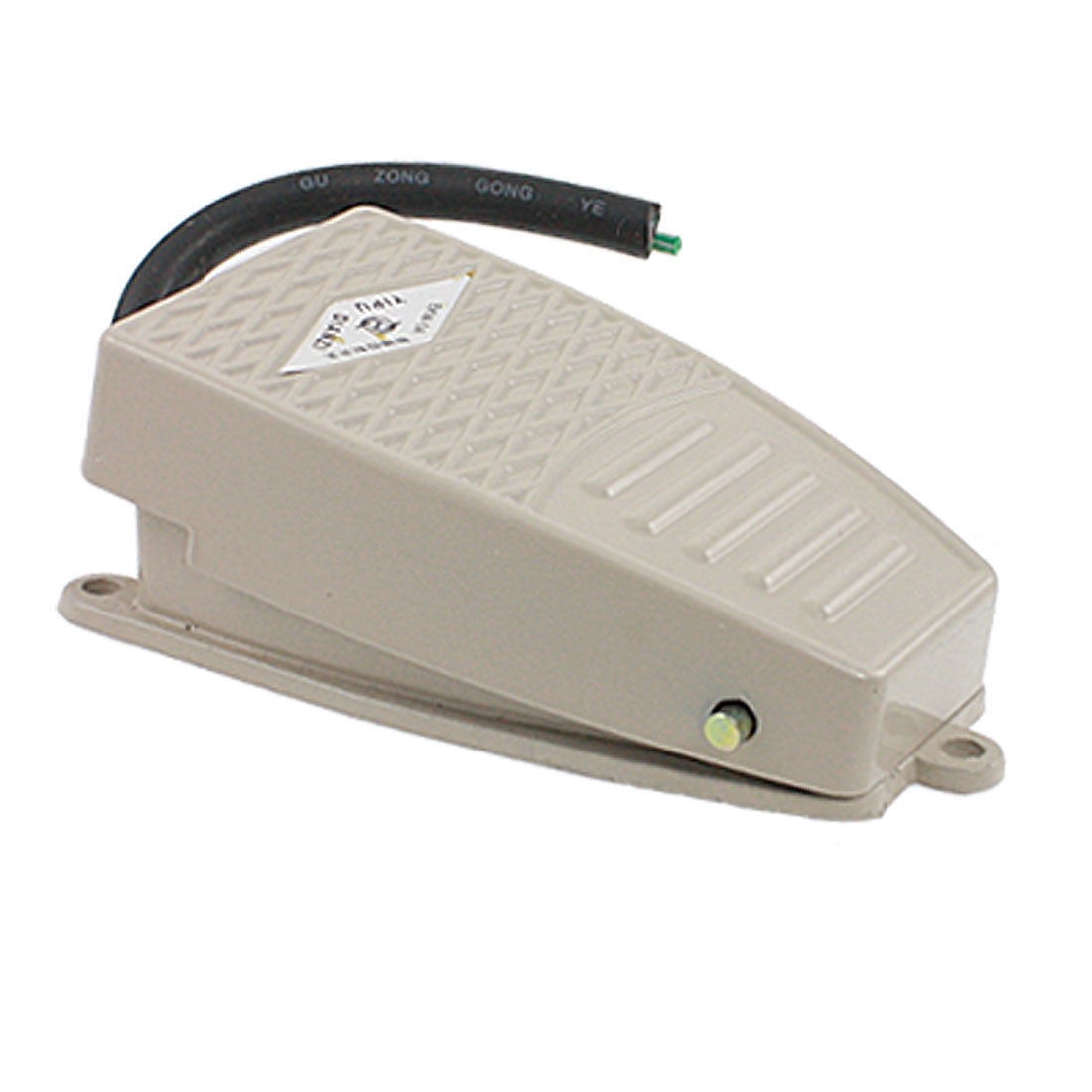 5A SPDT NO NC Aluminum Momentary Industrial Power Treadle Foot Pedal Switch