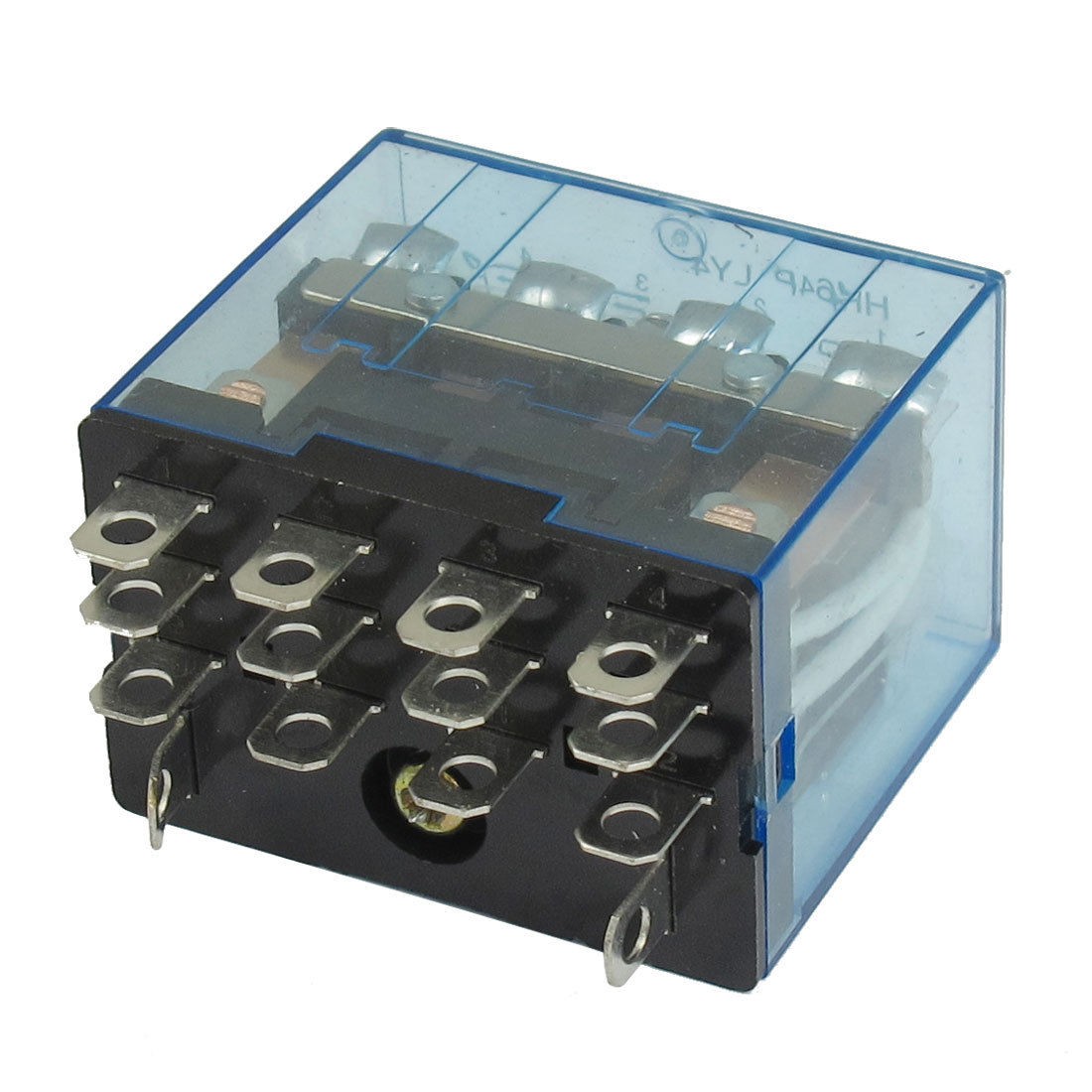 HH64P LY4 DC 12V Coil 14-Pin 4PDT Green LED Electromagneti<wbr/>c Relay