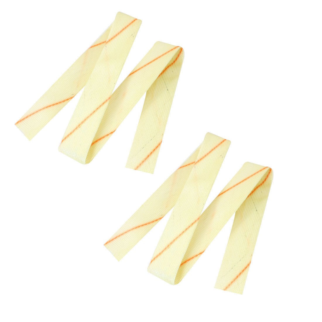 2 Pcs 92cm 23mm Dia. PVC Fiberglass Insulating Sleeving Sleeve