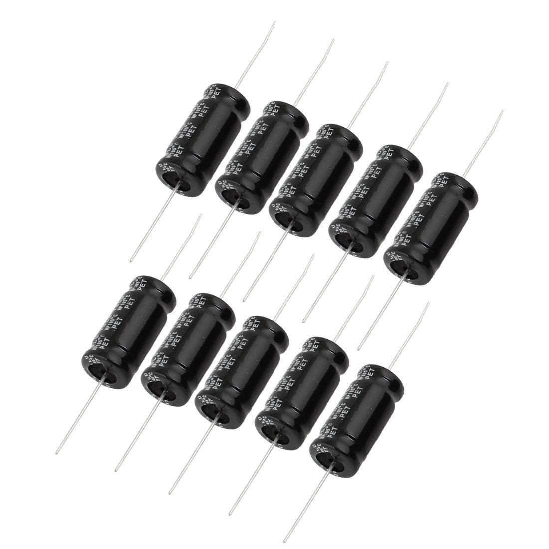 10 Pcs 13mmx25mm 33uF 100V 105C Polarized Radial Electrolytic Capacitor